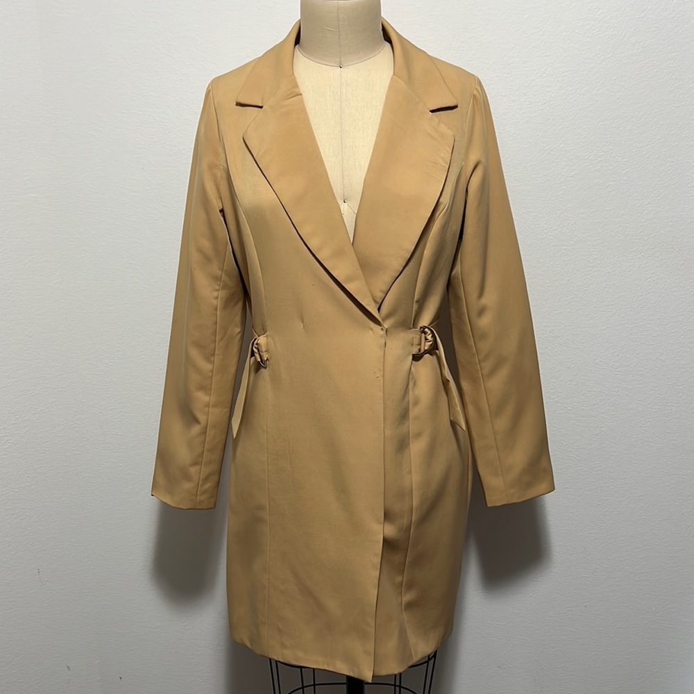 Nasty Gal Camel Coat